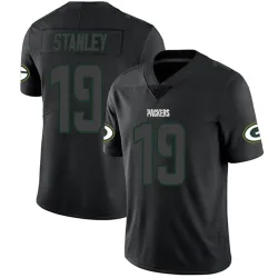 Green Bay Packers Men's Limited Black Impact Jersey (19 Dimitri Stanley)