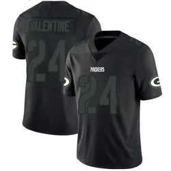 Green Bay Packers Men's Limited Black Impact Jersey (24 Carrington Valentine)