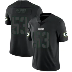 Green Bay Packers Men's Limited Black Impact Jersey (53 Nick Perry)