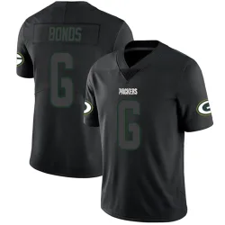 Green Bay Packers Men's Limited Black Impact Jersey (6 Jadakis Bonds)