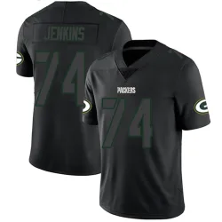 Green Bay Packers Men's Limited Black Impact Jersey (74 Elgton Jenkins)