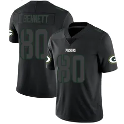 Green Bay Packers Men's Limited Black Impact Jersey (80 Martellus Bennett)