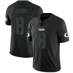Green Bay Packers Men's Limited Black Impact Jersey (8 Josh Jacobs)