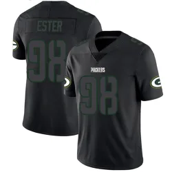 Green Bay Packers Men's Limited Black Impact Jersey (98 James Ester)