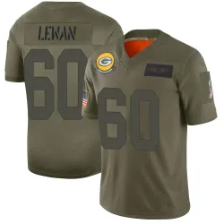 Green Bay Packers Men's Limited Camo 2019 Salute to Service Jersey (60 Jason Lewan)