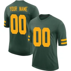 Green Bay Packers Men's Limited Green Alternate Vapor Jersey (00 Custom)