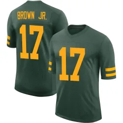 Green Bay Packers Men's Limited Green Alternate Vapor Jersey (17 Sam Brown Jr.)