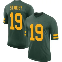 Green Bay Packers Men's Limited Green Alternate Vapor Jersey (19 Dimitri Stanley)