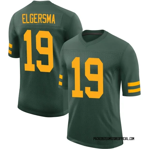 Green Bay Packers Men's Limited Green Alternate Vapor Jersey (19 Taylor Elgersma)