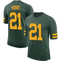 Green Bay Packers Men's Limited Green Alternate Vapor Jersey (21 Nate Hobbs)