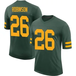 Green Bay Packers Men's Limited Green Alternate Vapor Jersey (26 Micah Robinson)