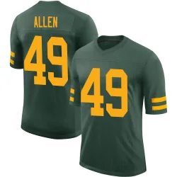 Green Bay Packers Men's Limited Green Alternate Vapor Jersey (49 Austin Allen)