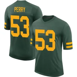 Green Bay Packers Men's Limited Green Alternate Vapor Jersey (53 Nick Perry)