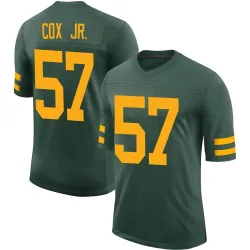 Green Bay Packers Men's Limited Green Alternate Vapor Jersey (57 Brenton Cox Jr.)