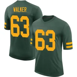 Green Bay Packers Men's Limited Green Alternate Vapor Jersey (63 Rasheed Walker)