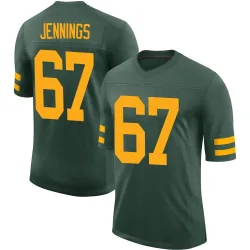 Green Bay Packers Men's Limited Green Alternate Vapor Jersey (67 Donovan Jennings)