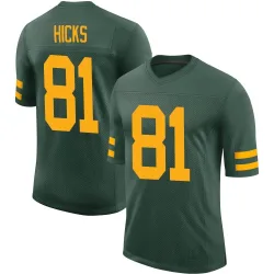 Green Bay Packers Men's Limited Green Alternate Vapor Jersey (81 Julian Hicks)
