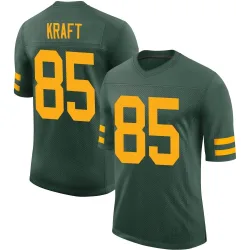 Green Bay Packers Men's Limited Green Alternate Vapor Jersey (85 Tucker Kraft)
