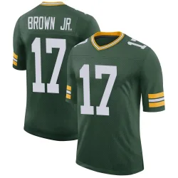 Green Bay Packers Men's Limited Green Classic Jersey (17 Sam Brown Jr.)