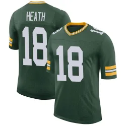 Green Bay Packers Men's Limited Green Classic Jersey (18 Malik Heath)