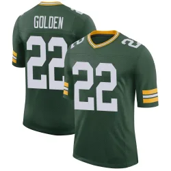 Green Bay Packers Men's Limited Green Classic Jersey (22 Matthew Golden)