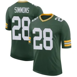 Green Bay Packers Men's Limited Green Classic Jersey (28 Isaiah Simmons)