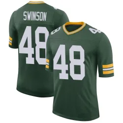 Green Bay Packers Men's Limited Green Classic Jersey (48 Messiah Swinson)