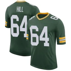 Green Bay Packers Men's Limited Green Classic Jersey (64 Trey Hill)