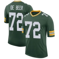 Green Bay Packers Men's Limited Green Classic Jersey (72 Gerhard de Beer)