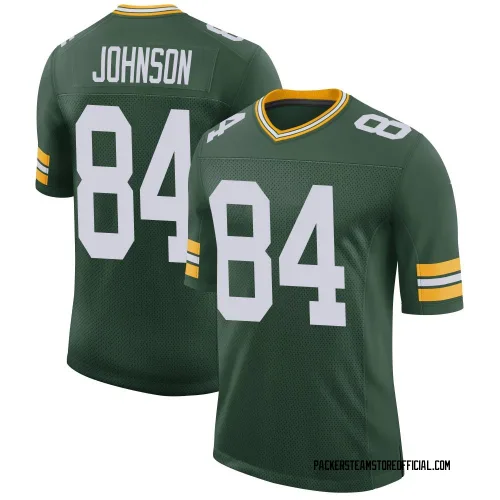 Green Bay Packers Men's Limited Green Classic Jersey (84 Cornelius Johnson)