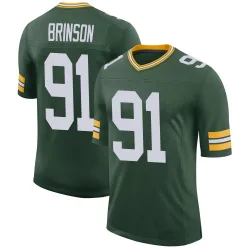Green Bay Packers Men's Limited Green Classic Jersey (91 Warren Brinson)