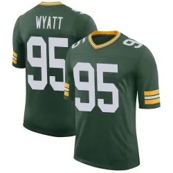 Green Bay Packers Men's Limited Green Classic Jersey (95 Devonte Wyatt)