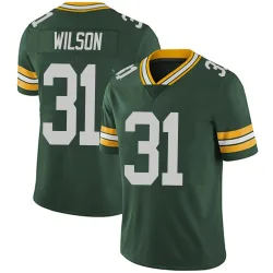 Green Bay Packers Men's Limited Green Team Color Vapor Untouchable Jersey (31 Emanuel Wilson)