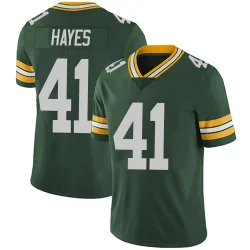 Green Bay Packers Men's Limited Green Team Color Vapor Untouchable Jersey (41 Kaleb Hayes)