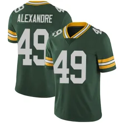 Green Bay Packers Men's Limited Green Team Color Vapor Untouchable Jersey (49 Deslin Alexandre)