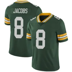 Green Bay Packers Men's Limited Green Team Color Vapor Untouchable Jersey (8 Josh Jacobs)