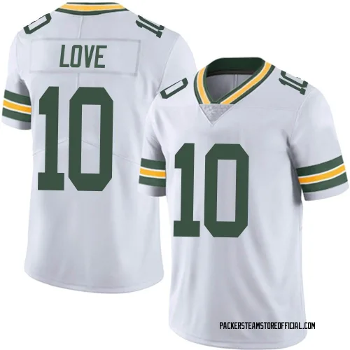 Green Bay Packers Men's Limited White Vapor Untouchable Jersey (10 Jordan Love)