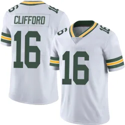 Green Bay Packers Men's Limited White Vapor Untouchable Jersey (16 Sean Clifford)