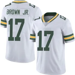 Green Bay Packers Men's Limited White Vapor Untouchable Jersey (17 Sam Brown Jr.)