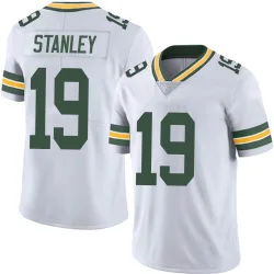 Green Bay Packers Men's Limited White Vapor Untouchable Jersey (19 Dimitri Stanley)