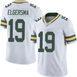 Green Bay Packers Men's Limited White Vapor Untouchable Jersey (19 Taylor Elgersma)