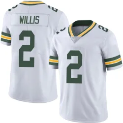 Green Bay Packers Men's Limited White Vapor Untouchable Jersey (2 Malik Willis)