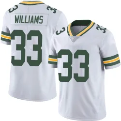 Green Bay Packers Men's Limited White Vapor Untouchable Jersey (33 Evan Williams)