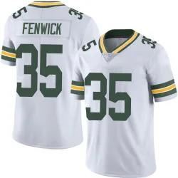 Green Bay Packers Men's Limited White Vapor Untouchable Jersey (35 Deshaun Fenwick)