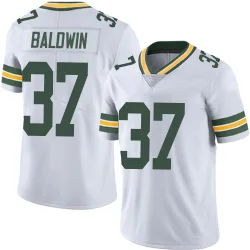 Green Bay Packers Men's Limited White Vapor Untouchable Jersey (37 Johnathan Baldwin)