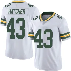 Green Bay Packers Men's Limited White Vapor Untouchable Jersey (43 Broughton Hatcher)