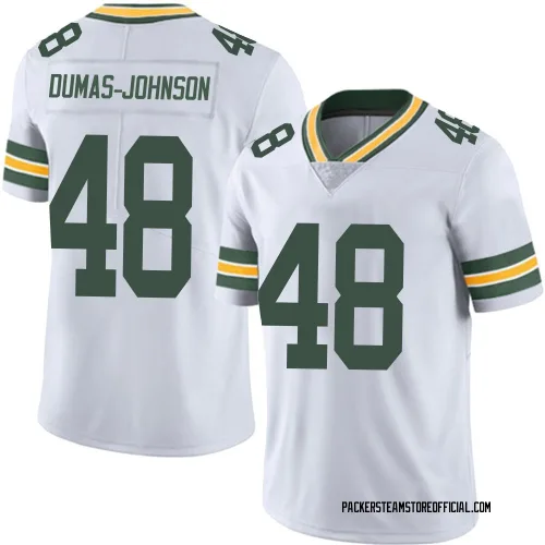 Green Bay Packers Men's Limited White Vapor Untouchable Jersey (48 Jamon Dumas-Johnson)