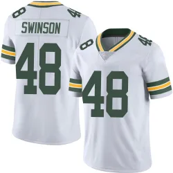 Green Bay Packers Men's Limited White Vapor Untouchable Jersey (48 Messiah Swinson)