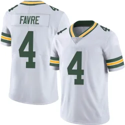Green Bay Packers Men's Limited White Vapor Untouchable Jersey (4 Brett Favre)