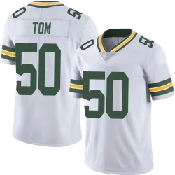 Green Bay Packers Men's Limited White Vapor Untouchable Jersey (50 Zach Tom)